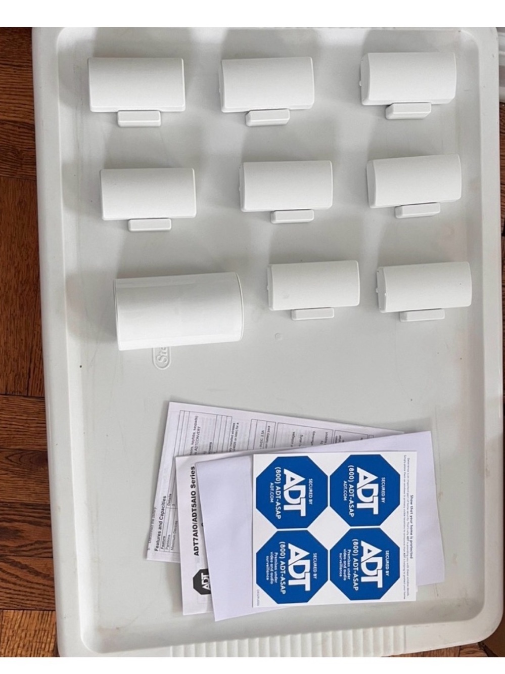 ADT White Door/Window Contact Sensors with ADT Stickers